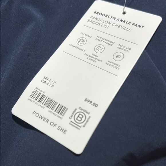 Athleta Brooklyn Mid Rise Ankle Pant // Navy #198671 - Picture 9 of 16